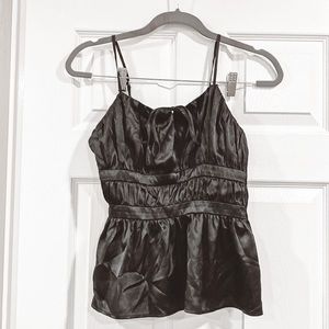 Black Satin Top